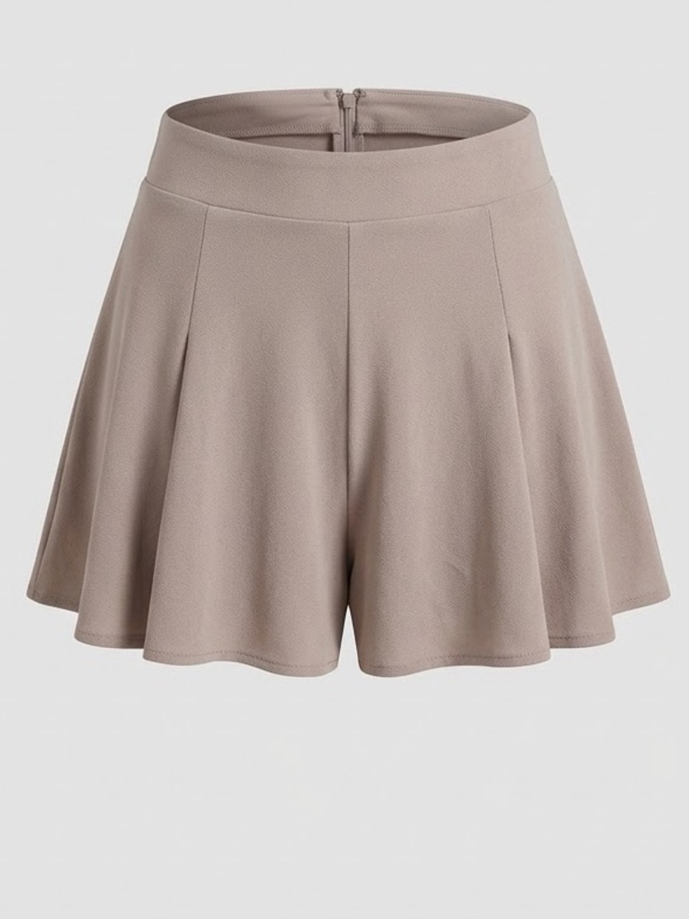 Solemio Taupe Flare Skort